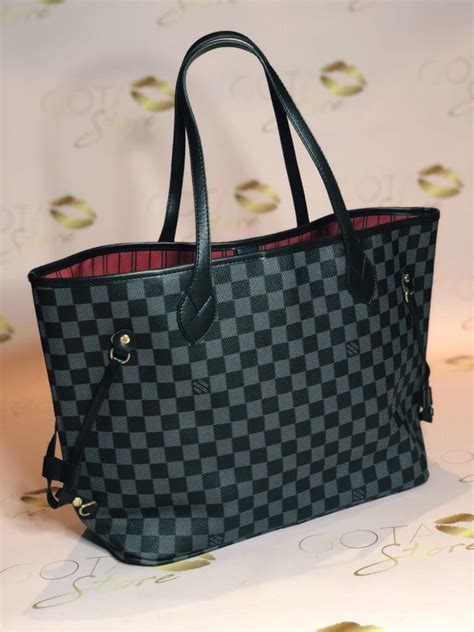 louis vuitton black tote bags|louis vuitton black checkered bag.